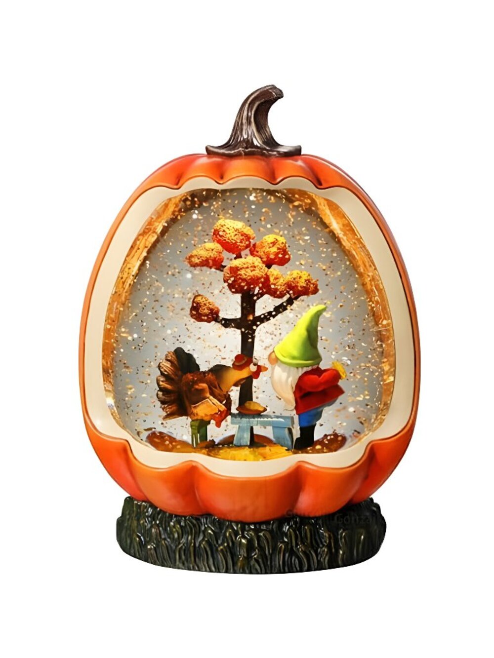 Fall Snow Globe Pumpkin Fall Decorations for Home Gnome Snowglobe